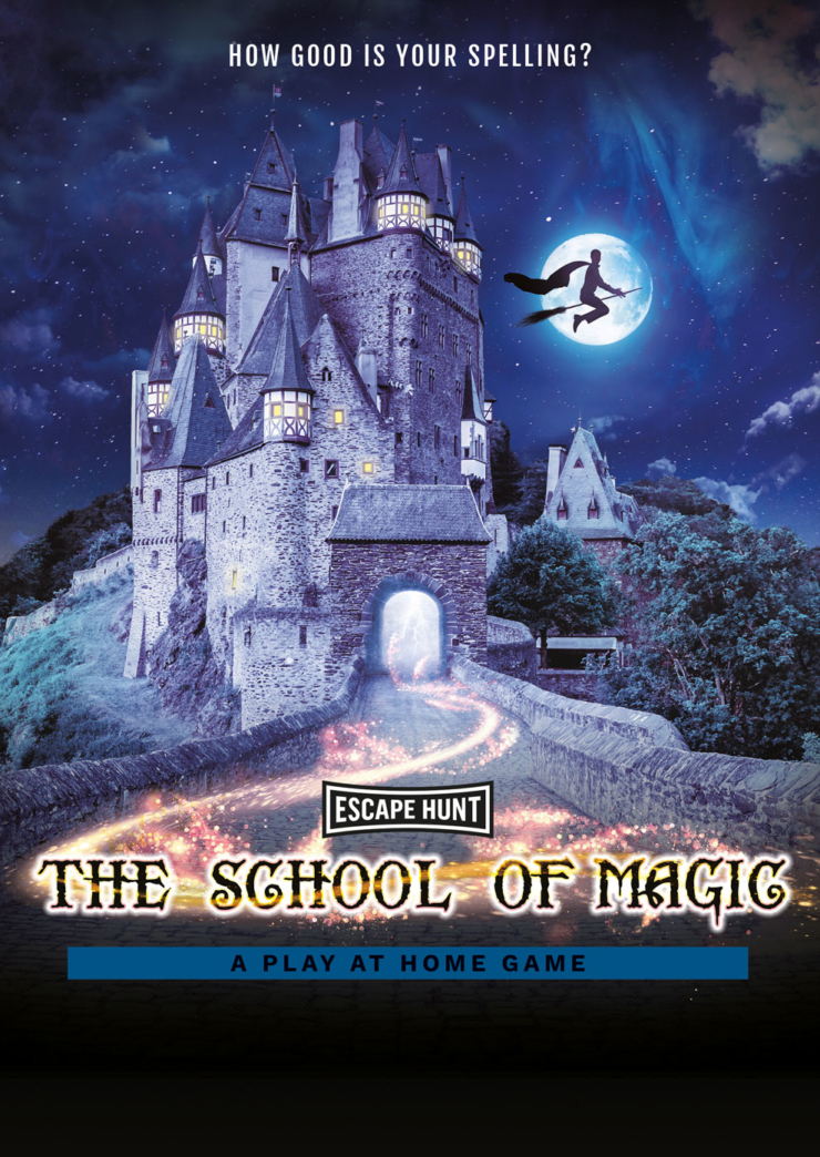 The School of Magic play at home game poster at Escape Hunt Brisbane